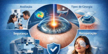 Cirurgia refrativa: avaliação, tipos, segurança e recuperação