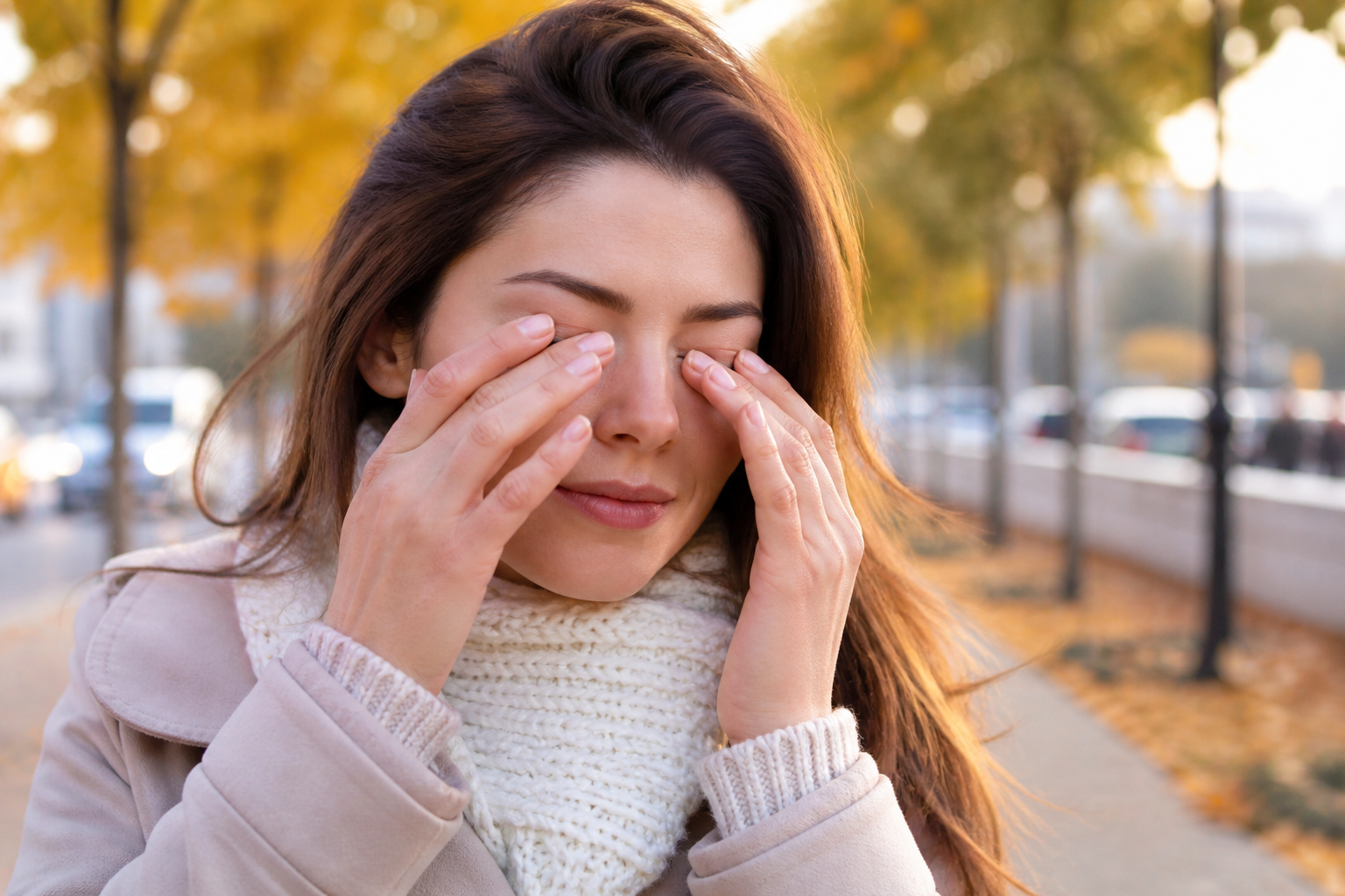 Cuidados essenciais com os olhos no outono